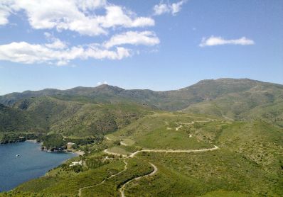 Vistes de la muntanya a Roses (Costa Brava)